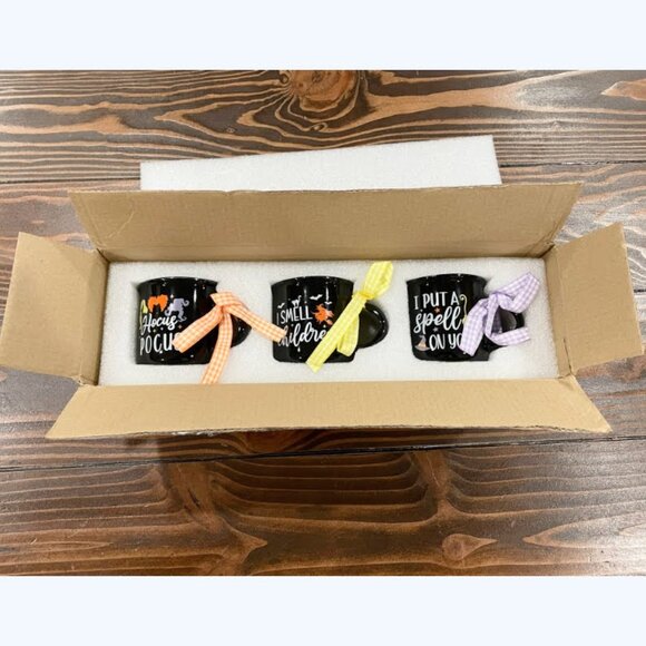 NEW 3Pk Hocus Pocus Espresso Mugs-Winifred-Sarah-Mary - Picture 3 of 8